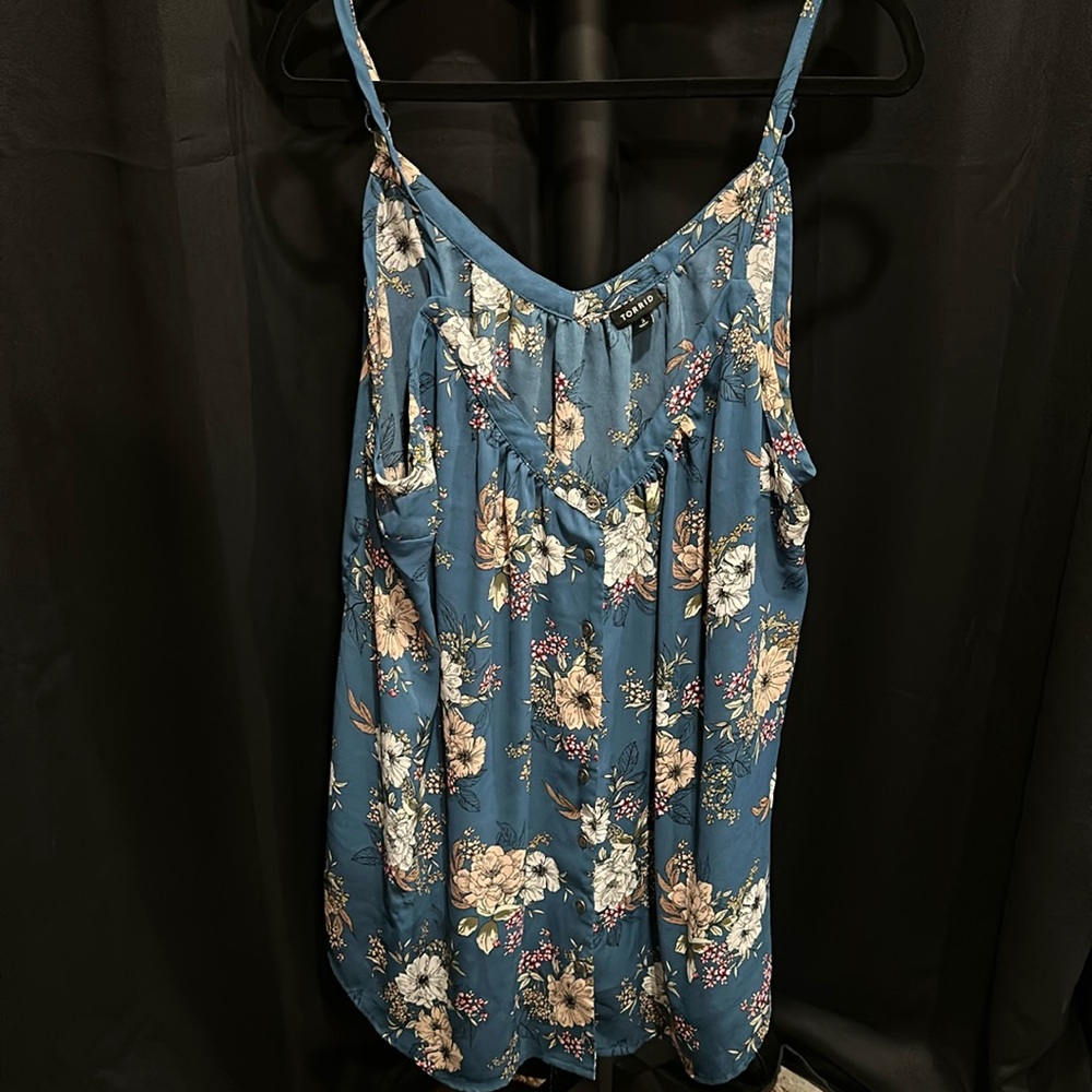 Torrid Blue Floral Cami